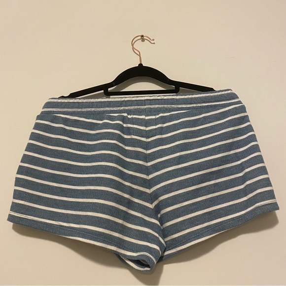 Chaser Medium Blue White Striped Shorts - Picture 2 of 12